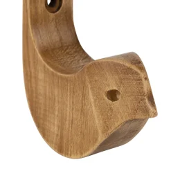 Patère oiseau en acajou blanc naturel h13cm - Campagne