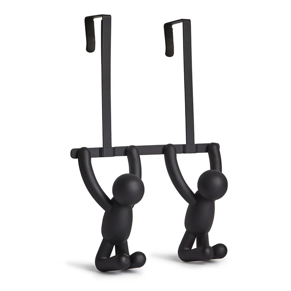 Patère porte buddy bonhomme noir