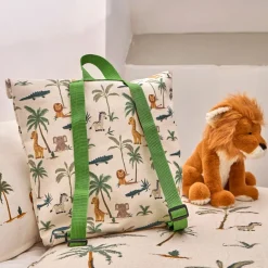 Peluche lion en tissu sable - Zawadi