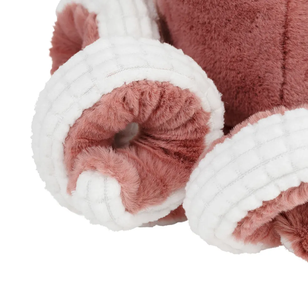 Peluche poulpe en tissu corail