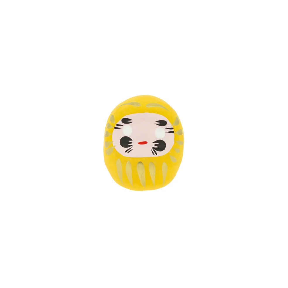 Petit daruma jaune prospérité