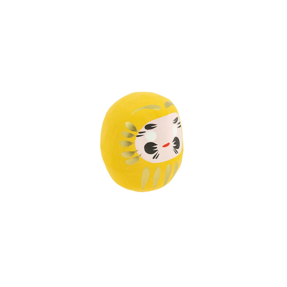 Petit daruma jaune prospérité
