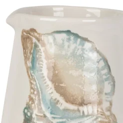 Pichet en faïence bleu et beige 5l - Bord De Mer