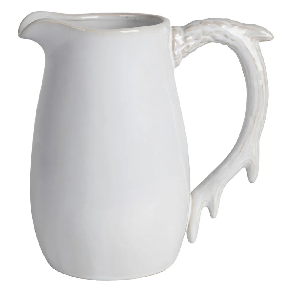 Pichet en grès blanc 1.5l - Foret