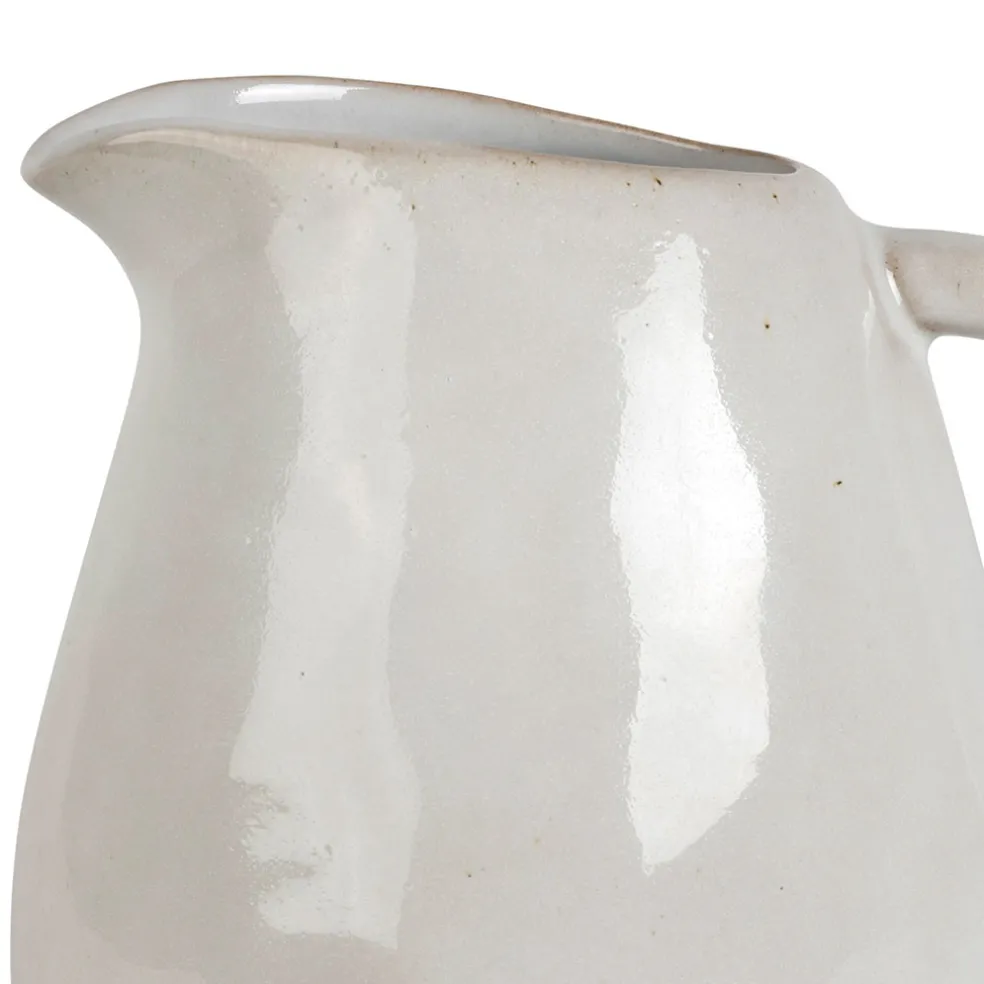 Pichet en grès blanc 1.9L - Jade