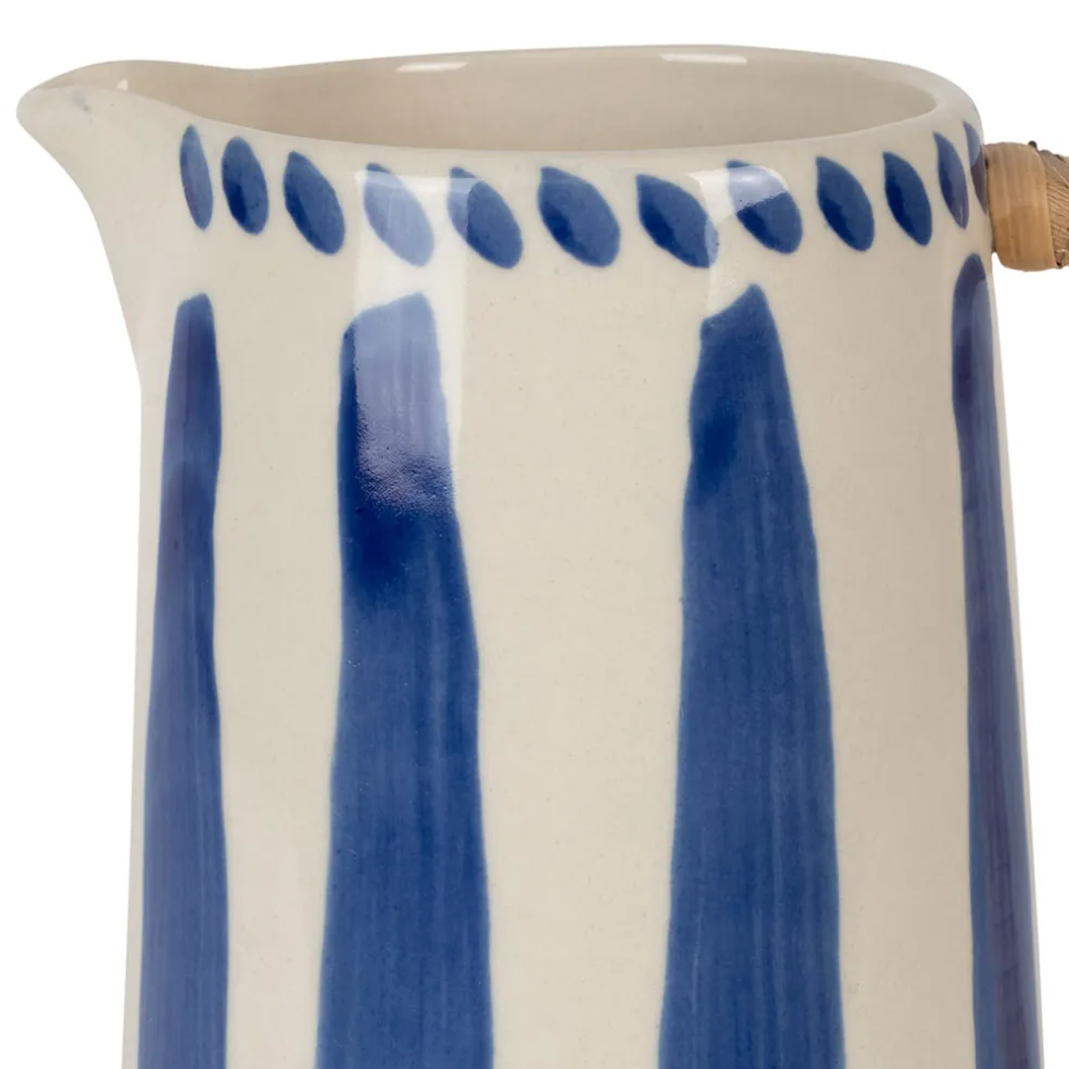 Pichet en grès en bleu 85cl - Bellagio