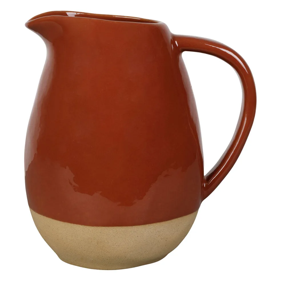 Pichet en grès tomette 1.9L - Jade