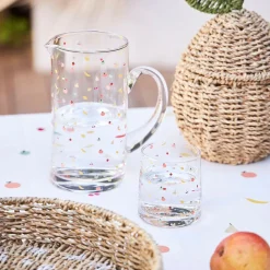 Pichet en verre multicolore 1l - Les Fruits