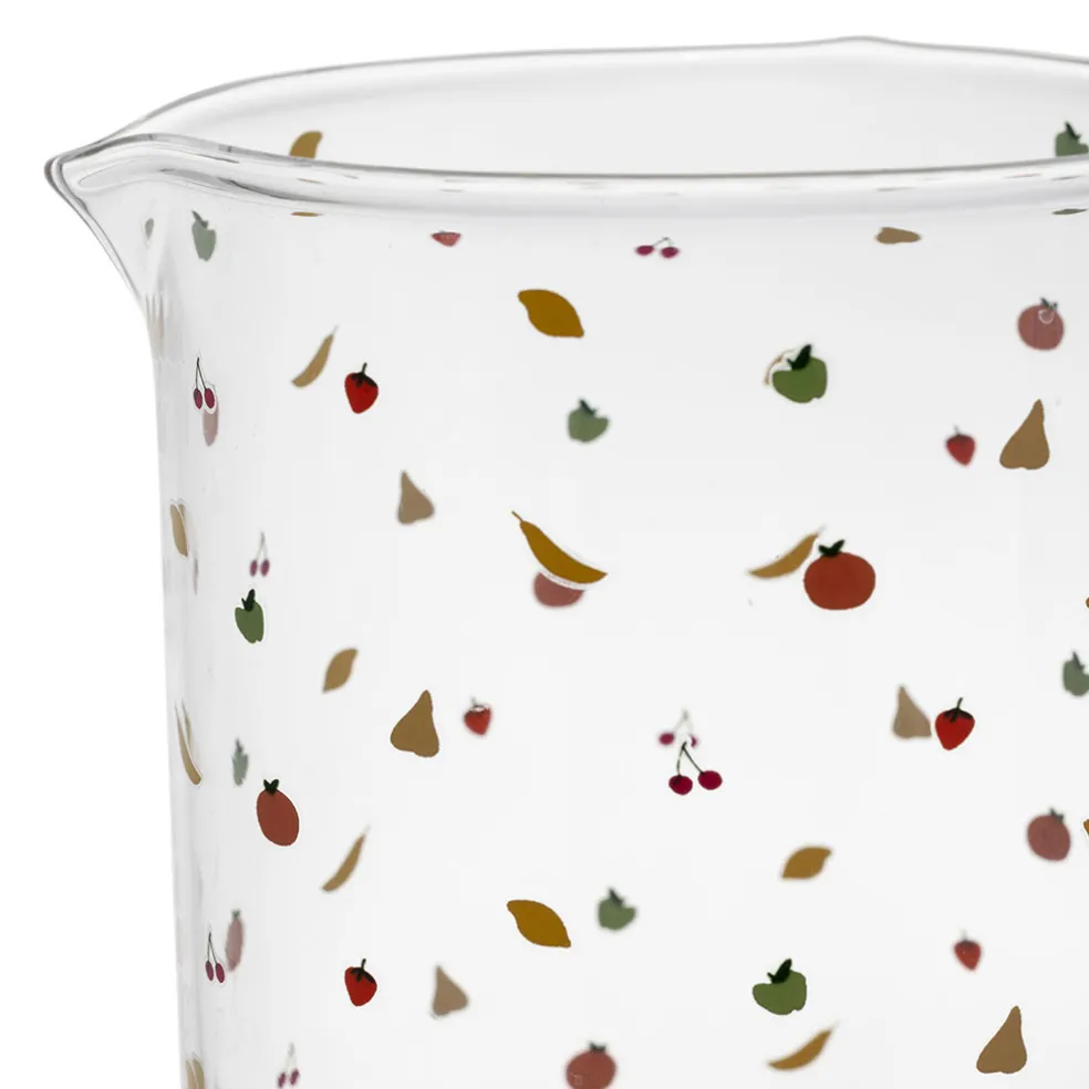 Pichet en verre multicolore 1l - Les Fruits