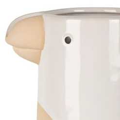 Pichet oiseau en grès blanc 1.1L - Calao