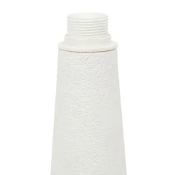 Pied de lampe cylindrique en fer h39cm blanc - fenyx