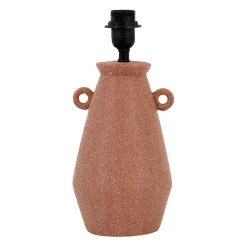 Pied de lampe en porcelaine h35cm terracotta - terre brulée