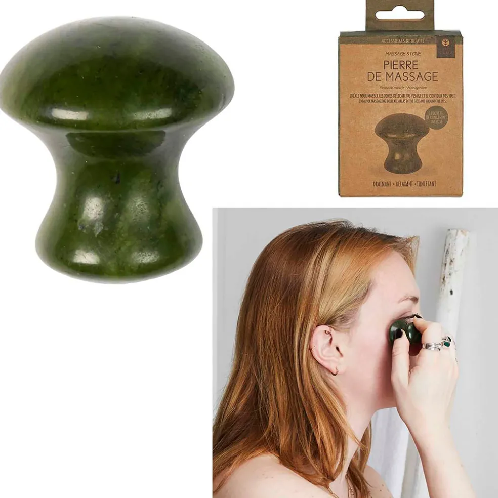 Pierre de massage ronde en jade