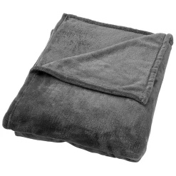 Plaid charlie 200x220cm charcoal gray gris fonce