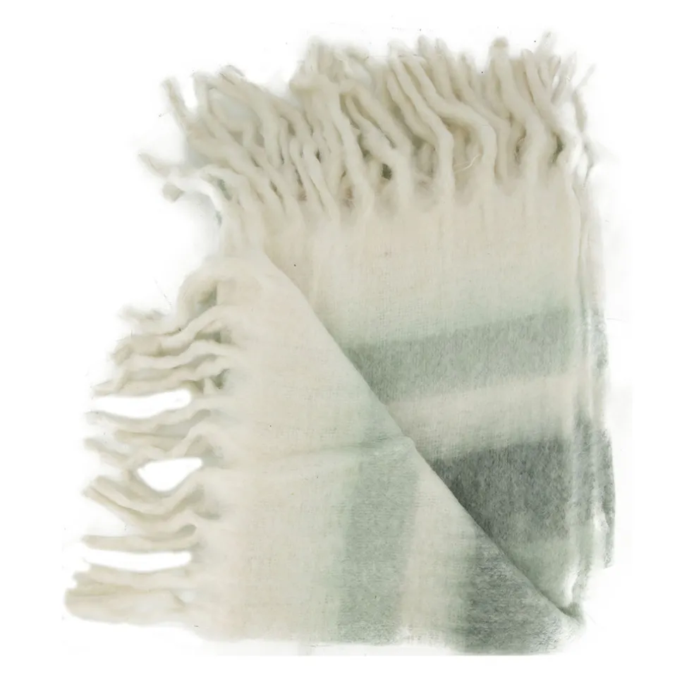 Plaid en acrylique gris 150x125cm