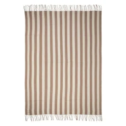 Plaid en acrylique taupe 170x130cm - Somptua
