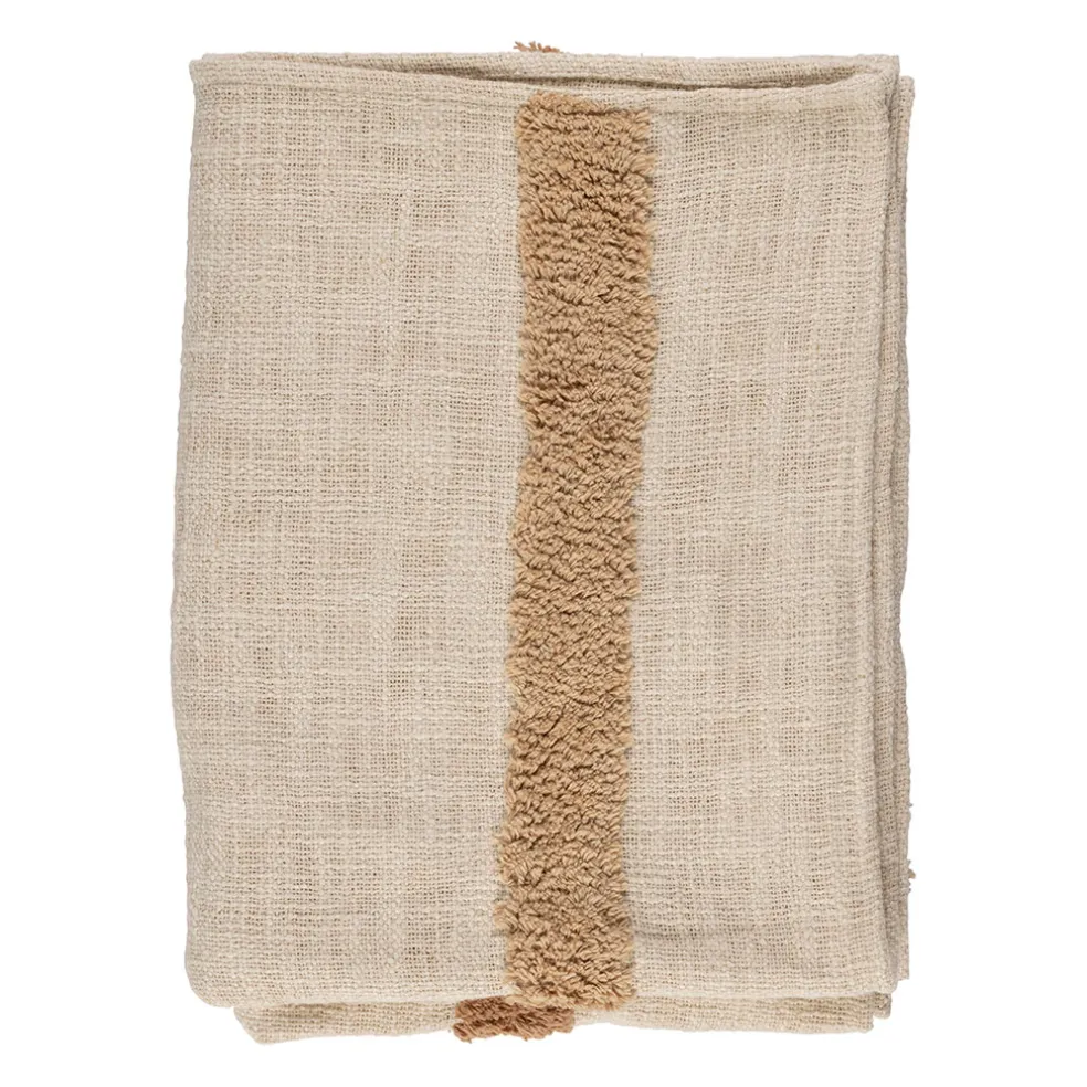 Plaid en coton ecru 170x130cm - Organic