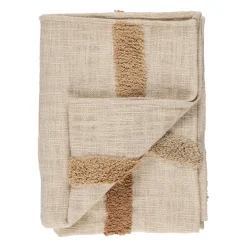 Plaid en coton ecru 170x130cm - Organic