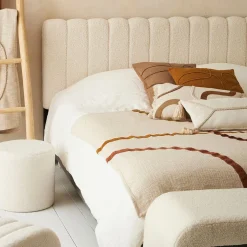 Plaid en coton ecru 170x130cm - Manarola