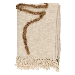 Plaid en coton ecru 170x130cm - Organic