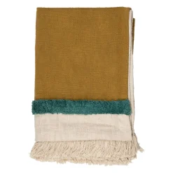 Plaid en coton mordoré 170x130cm - Neo