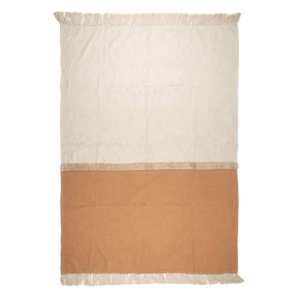 Plaid en coton nude 170x130cm - Neo