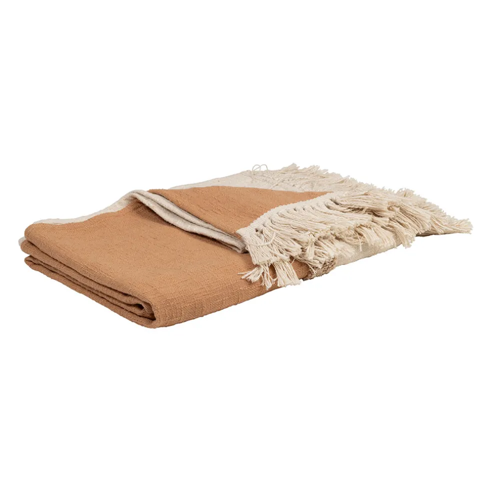 Plaid en coton nude 170x130cm - Neo