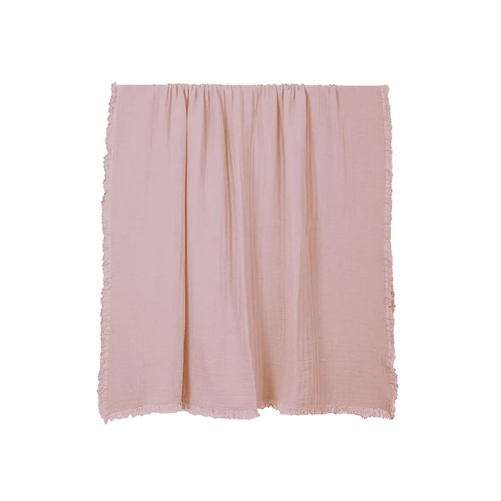 Plaid en coton pétale 130x180cm - Vanly