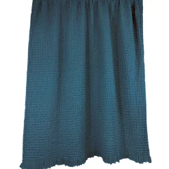 Plaid en coton turquin 200x130cm - Tempo Ii