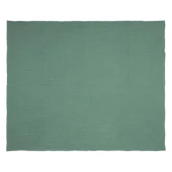 Plaid en gaze de coton sauge 120x100cm