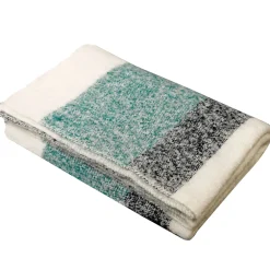 Plaid en laine céladon 130x200cm - Calypso