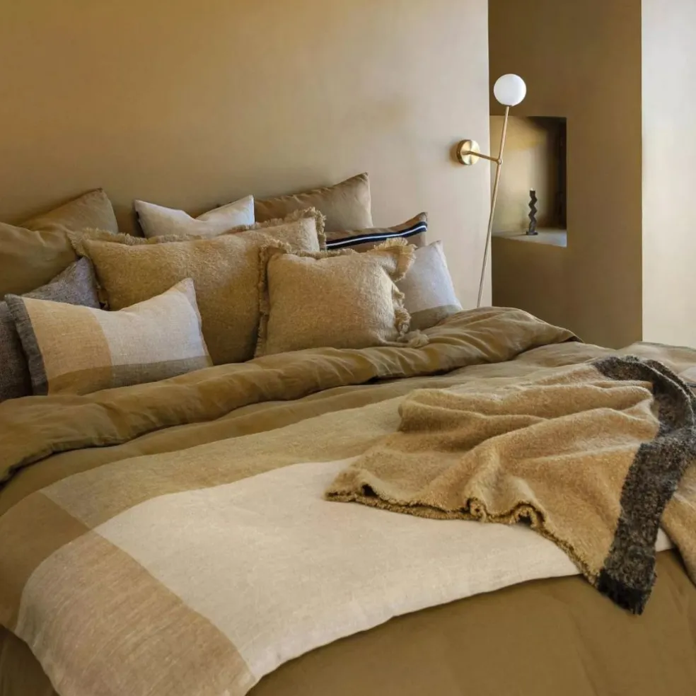 Plaid en laine gold 130x200cm - Aspen