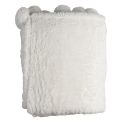 Plaid en tissu blanc 170x130cm - Songes