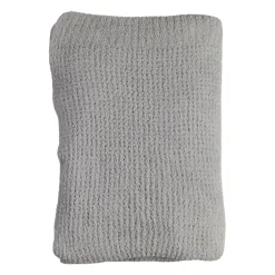 Plaid en tissu gris 170x130cm - Alysse