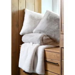 Plaid en tissu naturel 130x160cm - Bostan