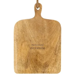 Planche à découper en manguier naturel 23x34cm - Famille