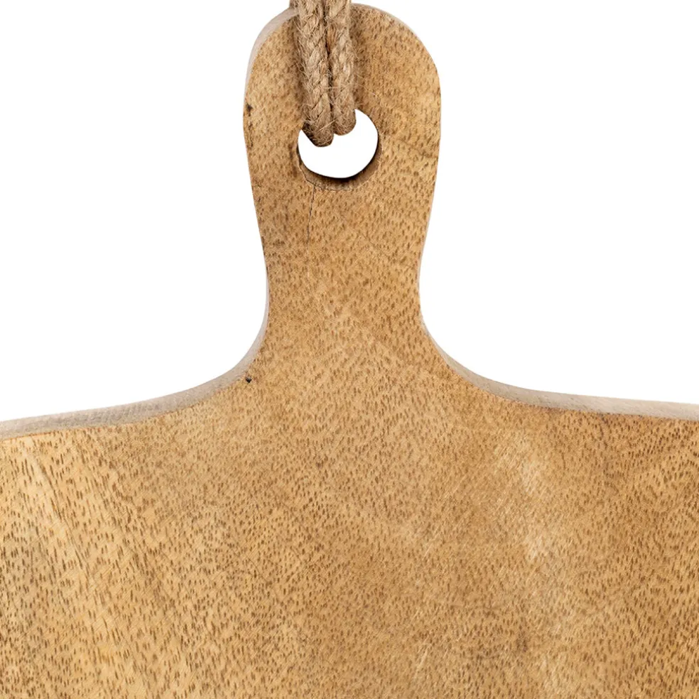 Planche à découper en manguier naturel 23x34cm - Famille