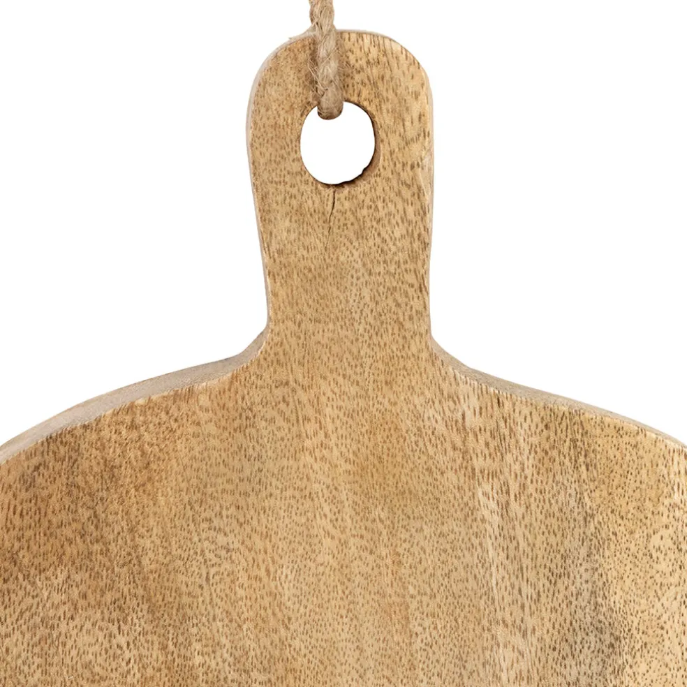 Planche à découper en manguier naturel 16x39cm - Famille