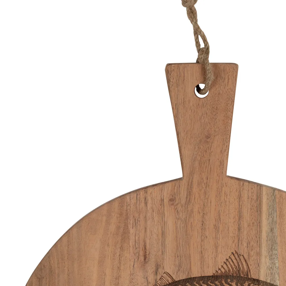 Planche à découper poisson en acacia naturel 50x40cm - Dalbert