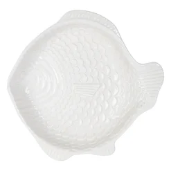 Plat à four en grès blanc 32x30cm - Pisca