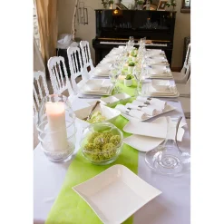 Plat rectangulaire en porcelaine blanc d32cm - melody