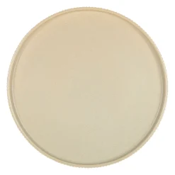 Plat rond en grès amande d33cm - Sweet Leaves