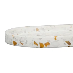 Plateau écru 25.5x13cm - Terrazzo