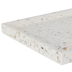 Plateau en ciment et pierre écru 29x19cm - Aurore