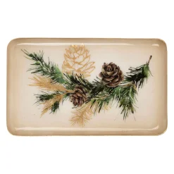 Plateau en fer brun vert - Epicea