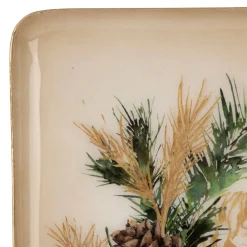 Plateau en fer brun vert - Epicea