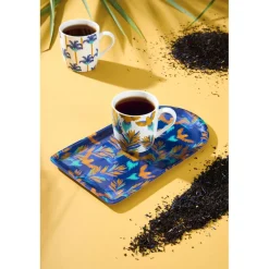 Plateau en fer indigo 17x30cm - Mocoa