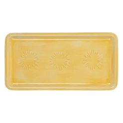 Plateau en fer jaune 30x15cm - Allegra