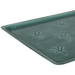 Plateau en fer émeraude 40x30cm - Allegra