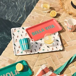 Plateau en fer multicolore 40x30cm - Palma